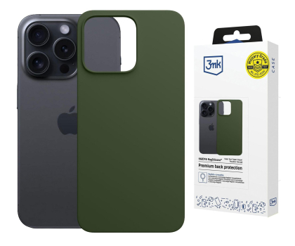 Etui do telefonów 3MK Hardy MagSilicone Alpine Green do iPhone 15 5903108661218